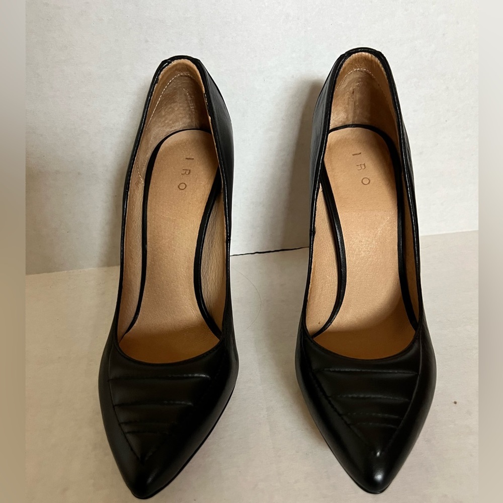 IRO Black Leather Pumps - Picture 5 of 6